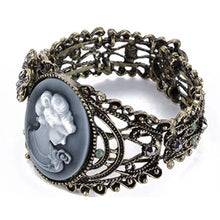 Load image into Gallery viewer, Bronze Plated Cameo Bracelet .