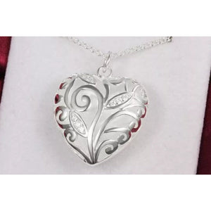 925 Sterling Silver Enchanted Heart Necklace