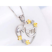 Load image into Gallery viewer, 925 Sterling Silver &quot;MOM&quot; Necklace.
