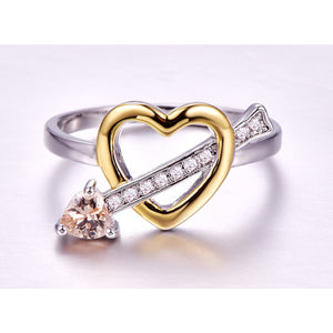 925 Silver "Inside My Heart" Ring