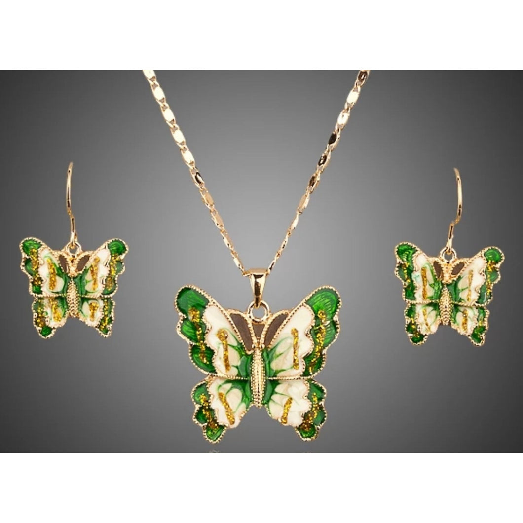 Butterfly Breeze Necklace Set.