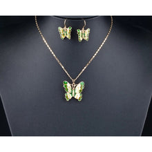 Load image into Gallery viewer, Butterfly Breeze Necklace Set.