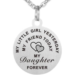Stainless Steel Daughter Necklace.
