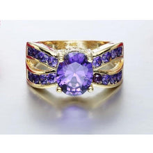 Load image into Gallery viewer, Gold and Purple Ring.