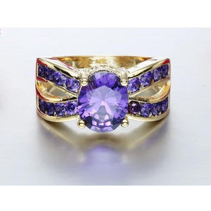 Gold and Purple Ring.