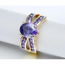 Load image into Gallery viewer, Gold and Purple Ring.