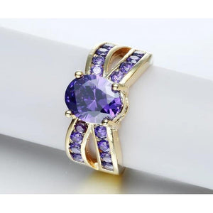 Gold and Purple Ring.