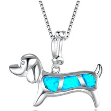 Load image into Gallery viewer, 925 Sterling Fire Opal Dog.