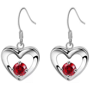 Red Heart Earrings.