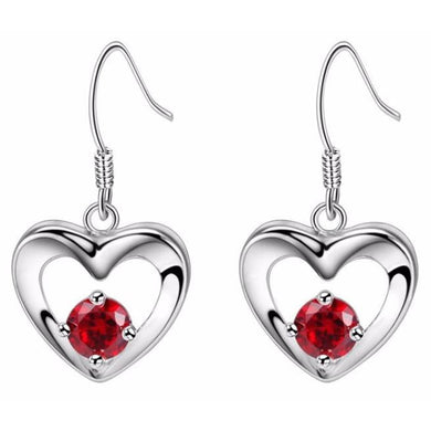 Red Heart Earrings.