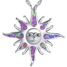 Load image into Gallery viewer, Pink Sun And Moon Fire Opal Necklace.
