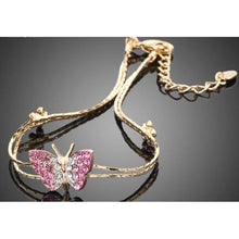 Load image into Gallery viewer, Butterfly Crystal Bracelet.