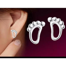 Load image into Gallery viewer, 925 Sterling Silver Baby Feet