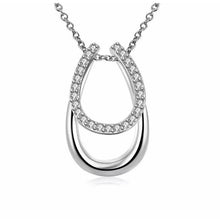 Load image into Gallery viewer, Double Luck Horseshoe Necklace.