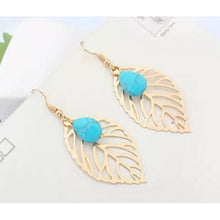 Load image into Gallery viewer, Hollow Leaf Drop Earrings.