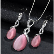 Load image into Gallery viewer, Pink Opal Necklace Set.