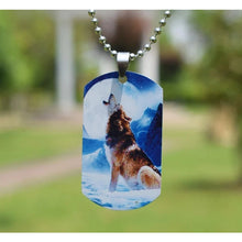 Load image into Gallery viewer, Moonlight Madness Wolf Necklace.