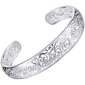 Silver Plated Hollow Bracelet.