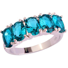 Load image into Gallery viewer, 925 Green Topaz Band Ring