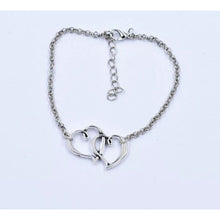 Load image into Gallery viewer, Double Heart Anklet