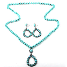 Load image into Gallery viewer, Fashion Turquoise Stone Necklace Set