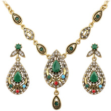 Load image into Gallery viewer, Crystal Tibetan Necklace Set