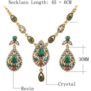 Crystal Tibetan Necklace Set