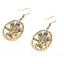 Load image into Gallery viewer, Cactus Drop Earrings