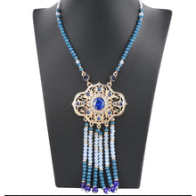 Load image into Gallery viewer, TIBETAN BEADED PENDANT NECKLACE