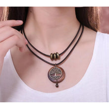 Load image into Gallery viewer, Wooden Tree Necklace