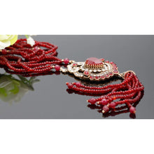 Load image into Gallery viewer, RED BEADED TIBETAN NECKLACE