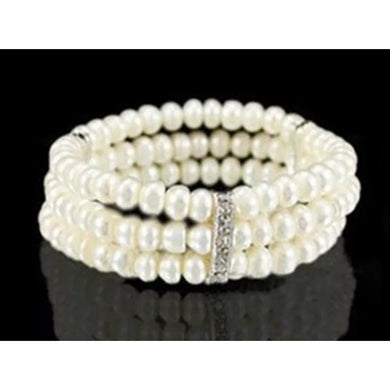 Imitation Pearl Strand Bracelet