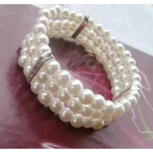 Imitation Pearl Strand Bracelet