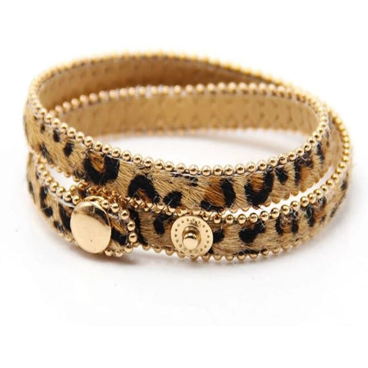 Leopard Snap Bracelet