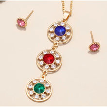 Load image into Gallery viewer, Crystal Trio Necklace Set