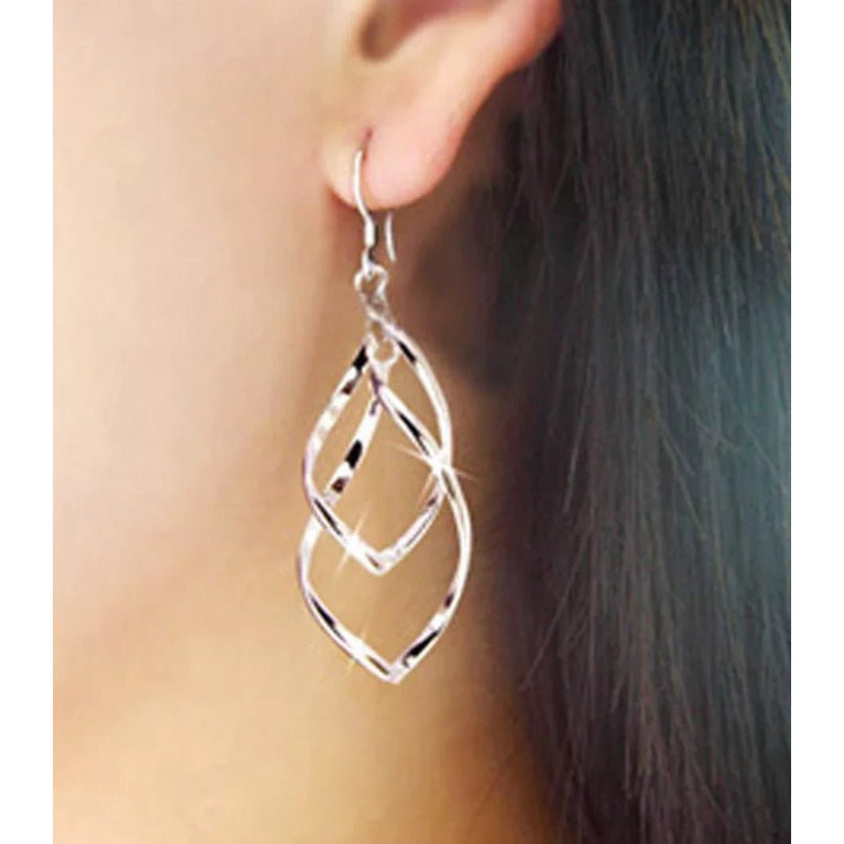 Silver Multilayer Earrings