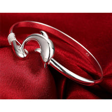 Load image into Gallery viewer, 925 Sterling Silver Dolphin Bracelet