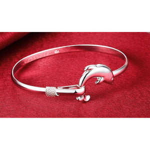 925 Sterling Silver Dolphin Bracelet