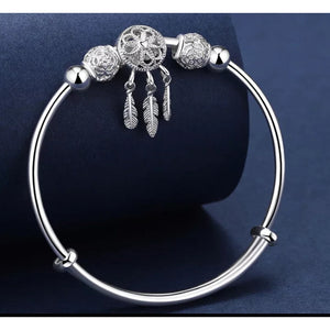 925 Sterling Silver Dreamcatcher Bracelet