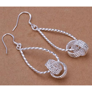 925 Sterling Silver Chain Drop Earrings