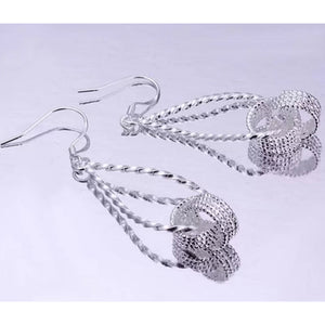 925 Sterling Silver Chain Drop Earrings