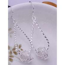 Load image into Gallery viewer, 925 Sterling Silver Chain Drop Earrings