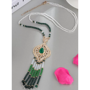 Green Beaded Tibetan Necklace