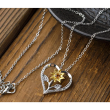 Load image into Gallery viewer, Sunflower Heart Necklace