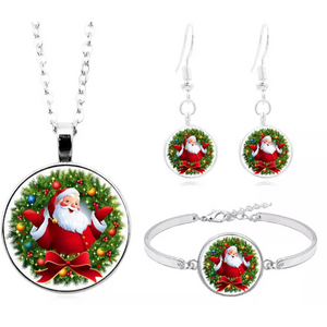 Santa Claus Necklace Set