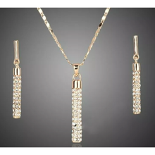 Load image into Gallery viewer, Golden Bar Necklace Set