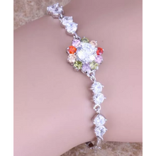 Load image into Gallery viewer, 925 Sterling Silver Floral Bracelet
