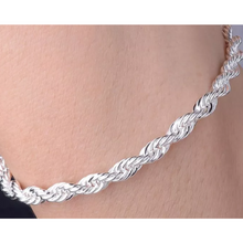 Load image into Gallery viewer, 925 Sterling Silver Rope Bracelet
