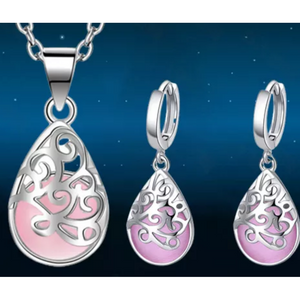Moonlight Opal Necklace Set