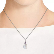 Load image into Gallery viewer, 925 Sterling Silver Moonstone Amethyst Necklace